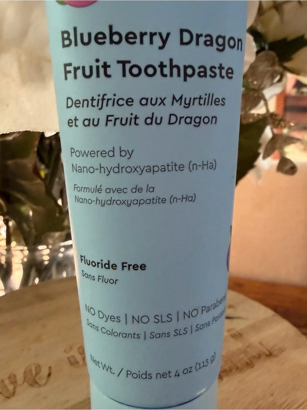 Boka Kids Toothpaste - Blueberry Dragon Fruit toothpaste 4 oz nano-hydroxy